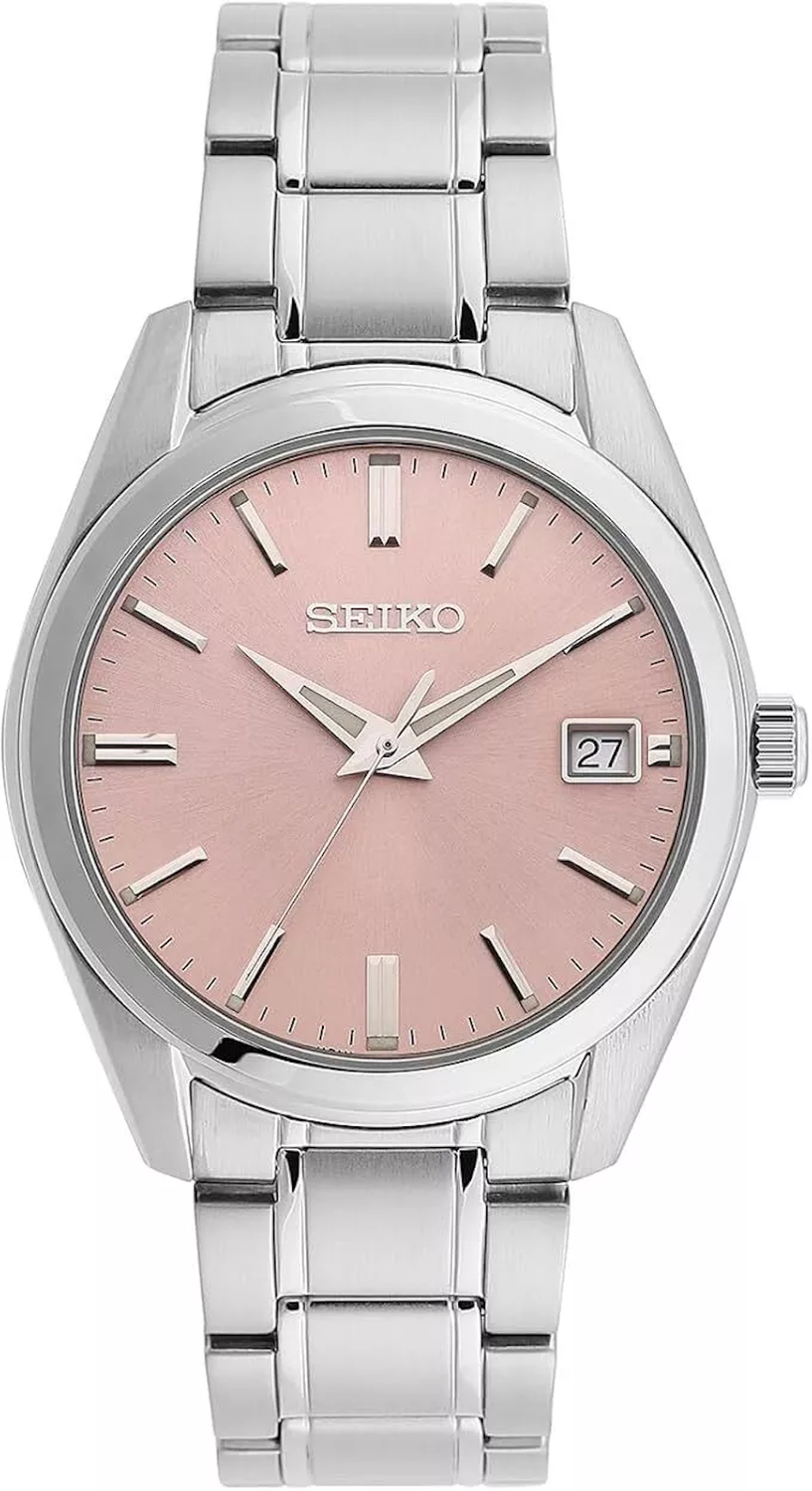 classic men's watch Seiko NeoClassic SUR523P1 40.2mm sapphire crystal steel strap quartz movement 100m WR