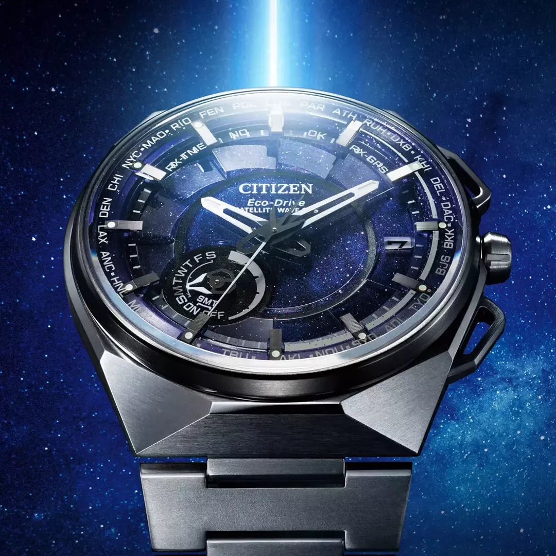 CITIZEN CC3097-52L Satellite Wave GPS F150 Super Titanium 45.4mm 100m WR sapphire crystal anti-reflective titanium case and band