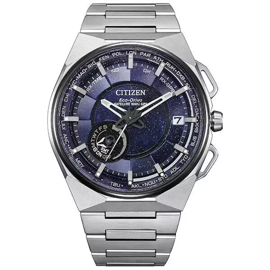 CITIZEN CC3097-52L Satellite Wave GPS F150 Super Titanium 45.4mm 100m WR sapphire crystal anti-reflective titanium case and band