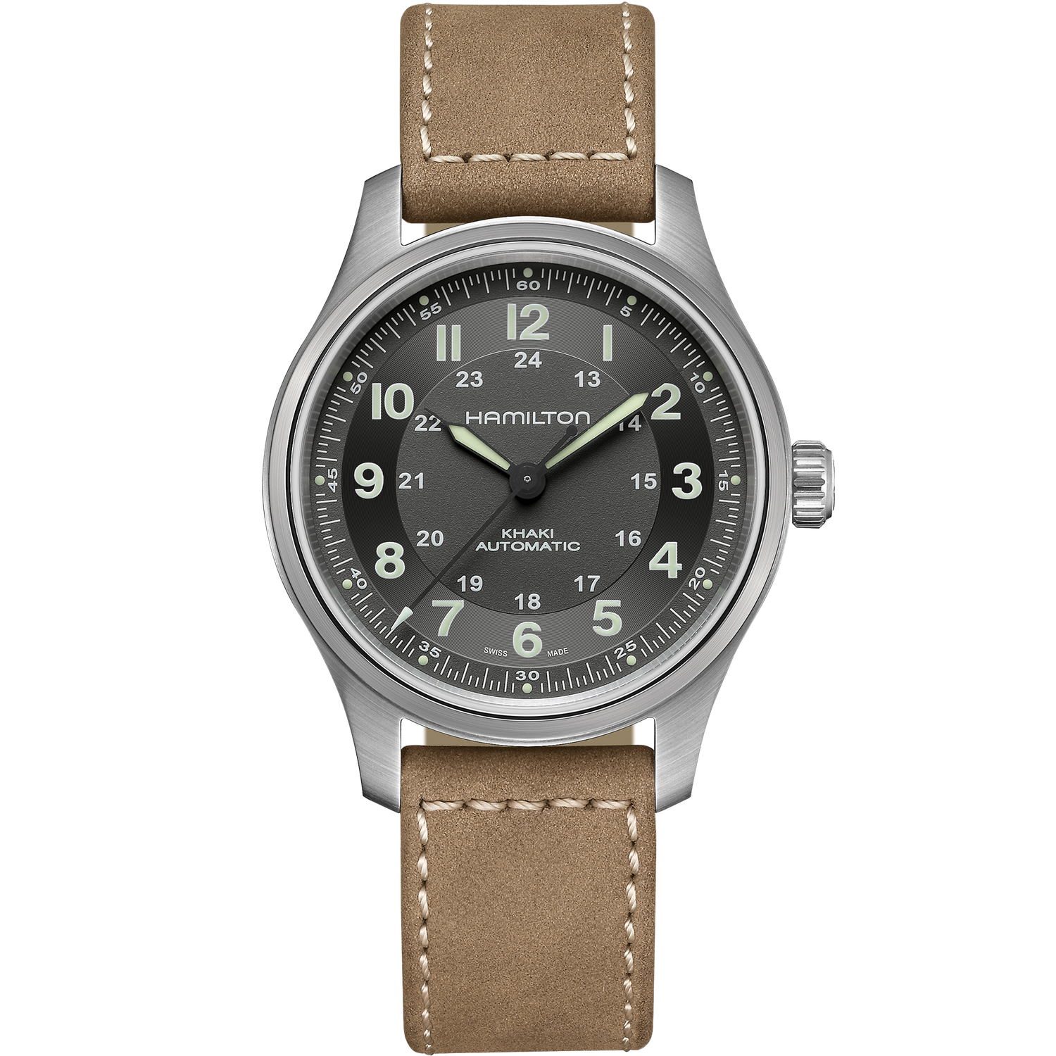 Hamilton Khaki Field Titanium H70545550 Auto Automatic | 42mm | 80h power reserve 100m WR sapphire crystal glass
