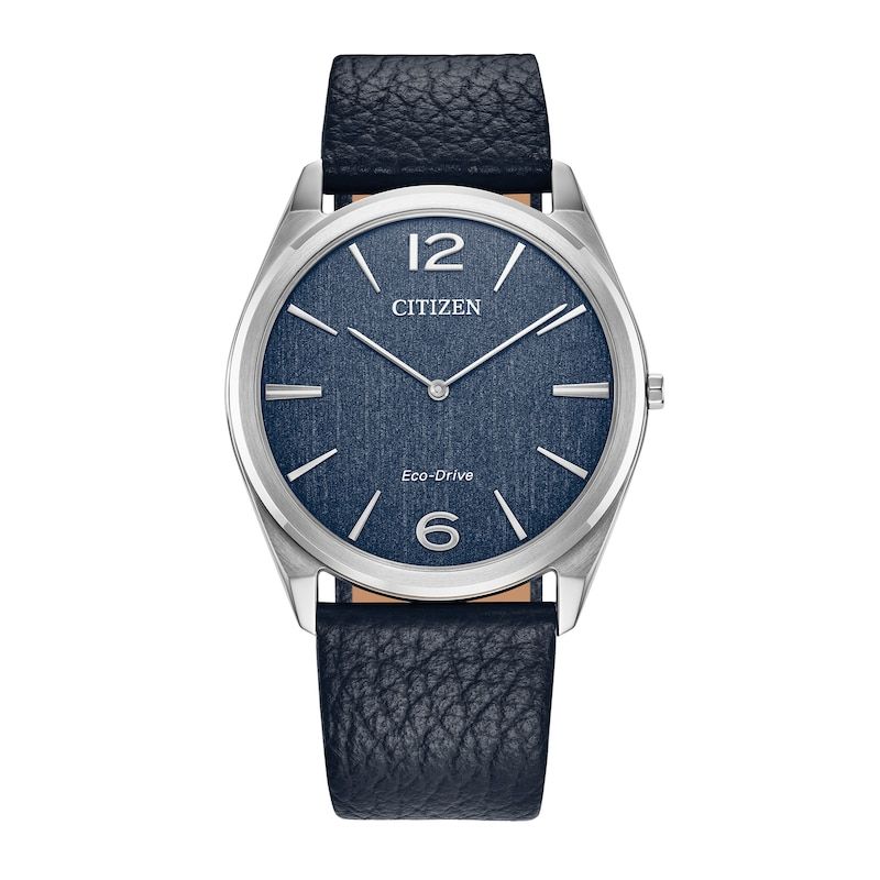 unisex watch Citizen Suratto Eco-Drive AR3120-08L 38.4mm 50m WR sapphire crystal sapphire crystal leather strap Eco-Drive movement (solar or light powered)