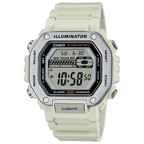 Reloj deportivo hombre Casio MWD-110H-8a 100m WR 10 años de batería Hora Mundial