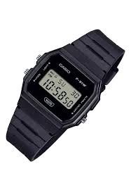 Reloj Casio analogico f-91wb-1a correa de resina - alarma