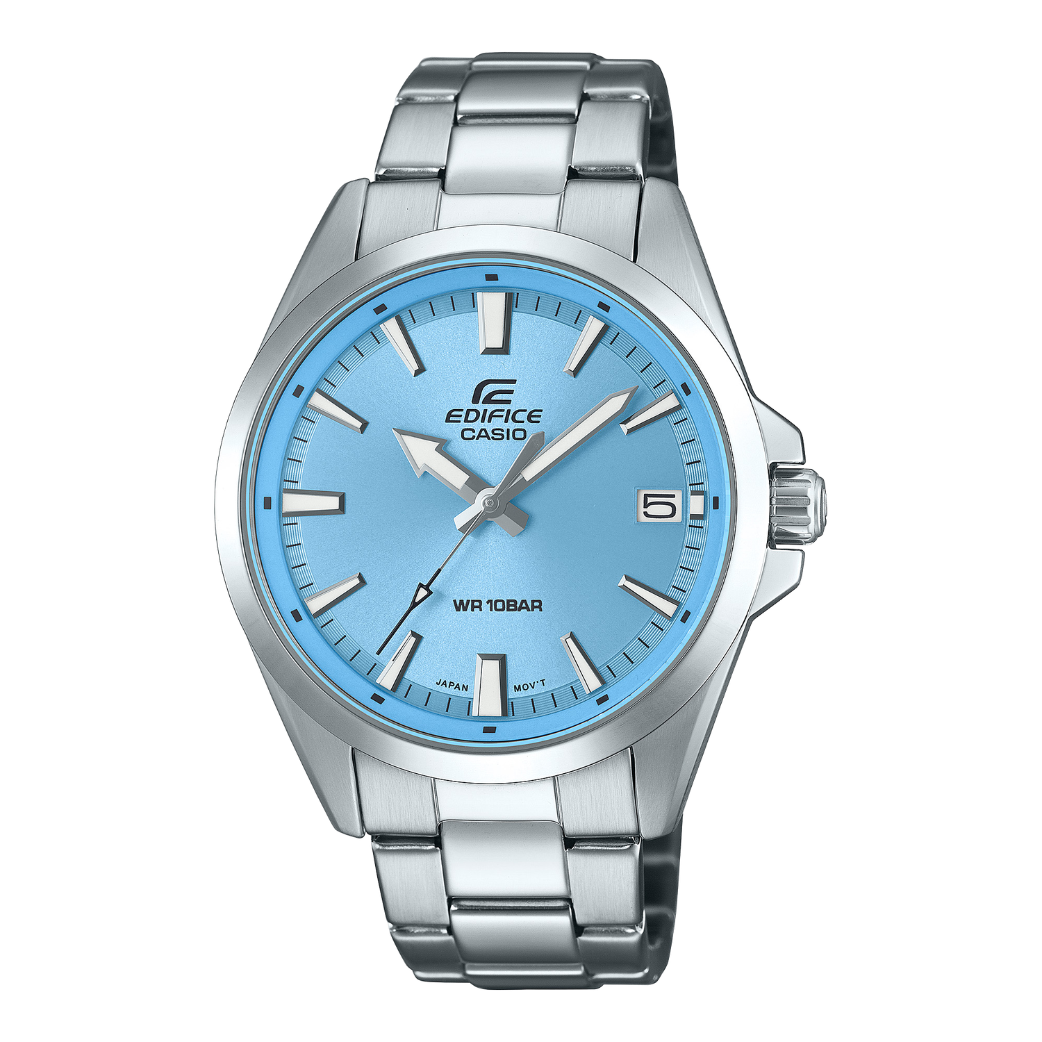 Casio Edifice EFV-100DJ-2BJF JDM 42MM 100m WR men&#39;s watch steel strap luminous hands JDM (Japanese domestic market)