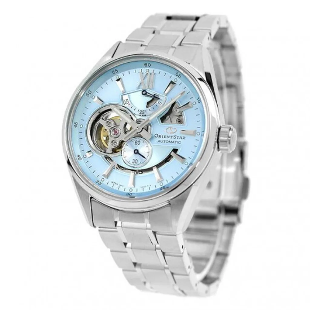 men&#39;s automatic watch Orient Star Contemporary Open Heart RE-AV0127L 41mm Limited Edition 100m WR sapphire crystal sapphire crystal strap steel strap