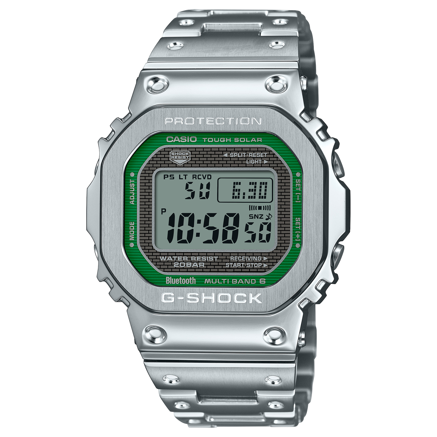 Casio G-Shock Metal GMW-B5000D-3JF JDM 49.3 × 43.2 × 13 mm shock resistant Smartphone link Multiband 6 steel case and strap Made in Japan JDM (Japan domestic market)