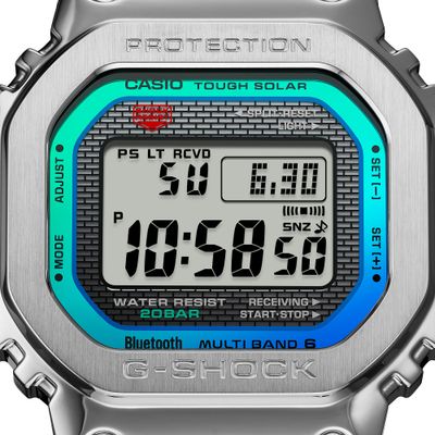 Casio G-Shock Full Metal GMW-B5000PC-1JF JDM 43.2MM 200m WR Multiband 6 Smartphone Link shock-resistant steel case and strap Made in Japan
