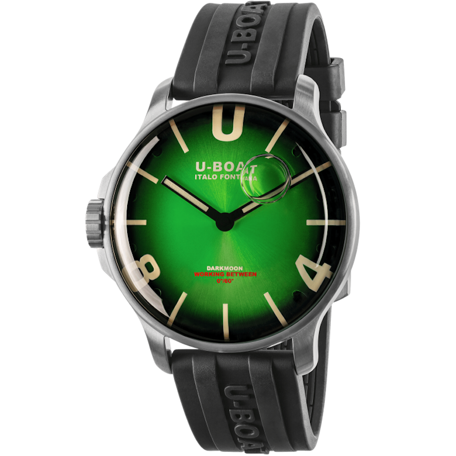 ​U-BOAT DARKMOON 44MM GREEN SS SOLEIL 8702/D