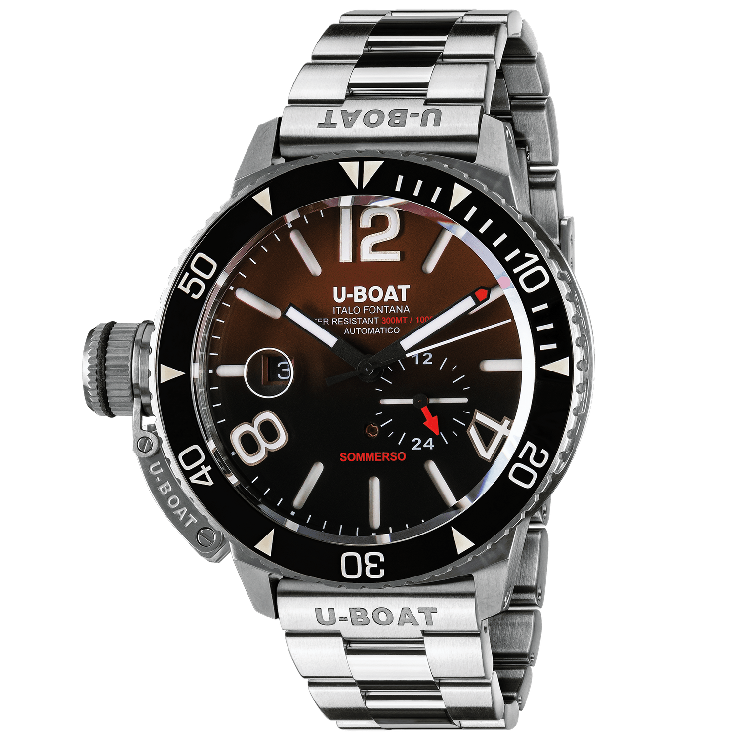 U-BOAT SOMMERSO CERAMIC BORDEAUX/MT REF. 9521/MT