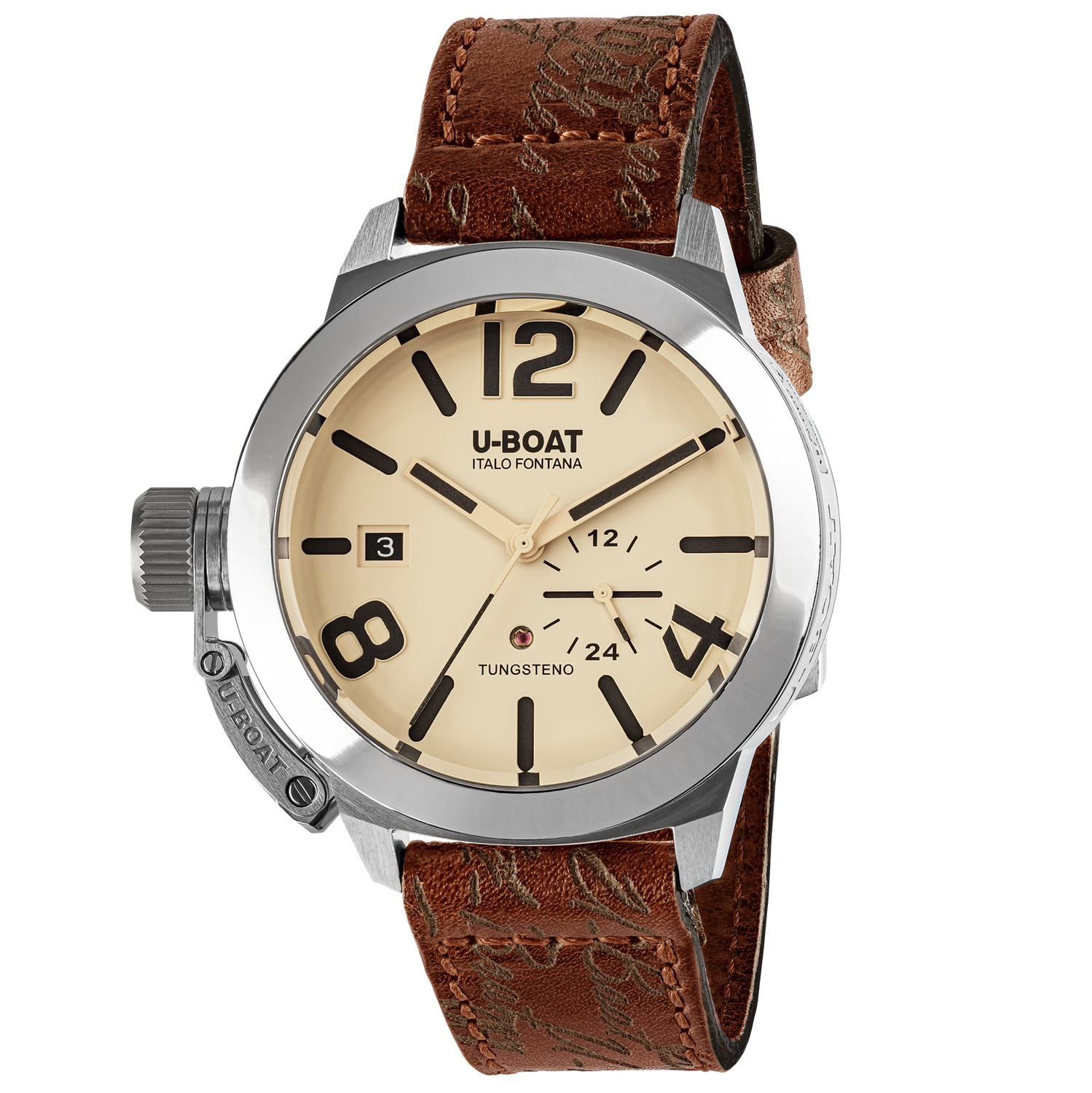 U-BOAT CLASSICO 42MM TUNGSTENO BEIGE CODE 8892