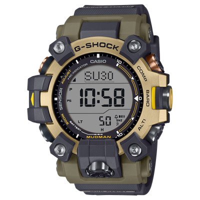 Casio G-Shock Master Of G-Land Mudman EARTHWATCH Collaboration Model GW-9501KJ-8JR JDM 200M WR 52.7MM shock resistant mud resistant carbon case biomass compass compass thermometer barometer JDM (Japanese domestic market)