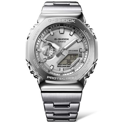 Casio G-Shock Metal GM-2110D-7AJF JDM 44.4mm 200m WR shock resist  steel strap JDM men&#39;s sports watch (Japan domestic market)