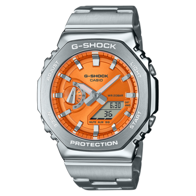 Casio G-Shock Metal GM-2110D-4AJF JDM 44.4mm 200m WR shock resist  steel strap JDM men&#39;s sports watch (Japan domestic market)