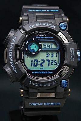 Casio G-Shock Frogman GWF-D1000B-1JF JDM 200m WR shock-resistant sapphire crystal Triple Sensor Moon Phase Tides JDM (Japan domestic market)