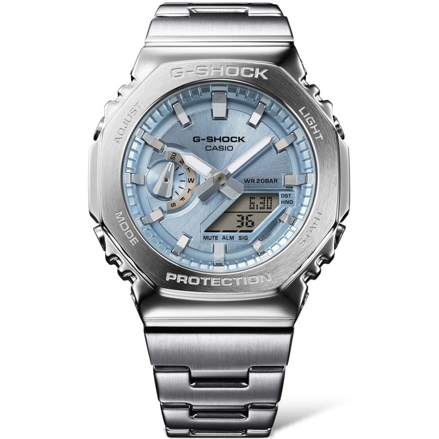 Casio G-Shock Metal GM-2110D-2AJF JDM 44.4mm 200m WR shock resist  steel strap JDM men&#39;s sports watch (Japan domestic market)