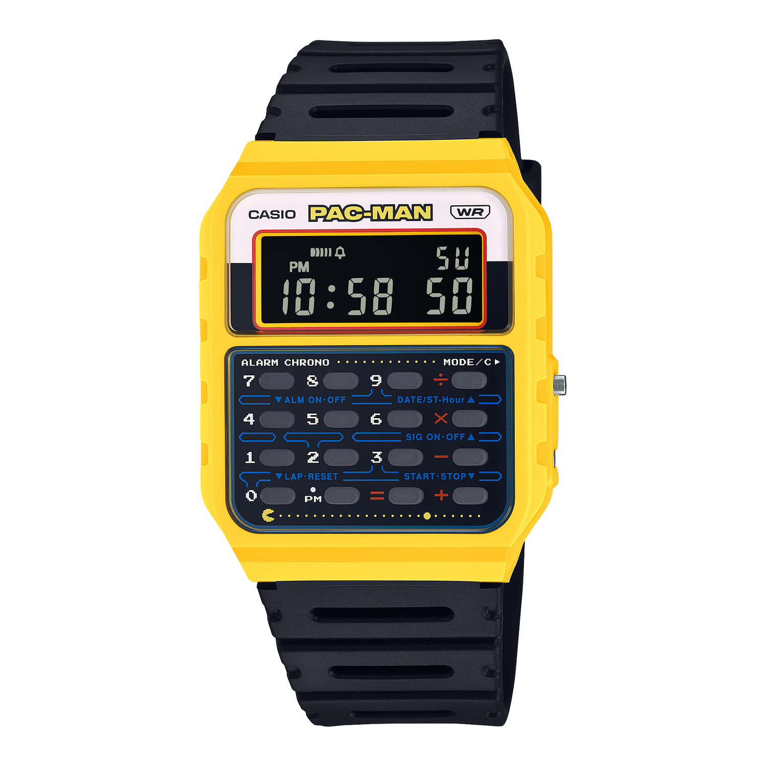 Casio PAC-MAN unisex watch CA-53WPC-1BJR JDM 45th Anniversary 34.4mm Dual Time Alarm Chronograph JDM (Japan domestic market)