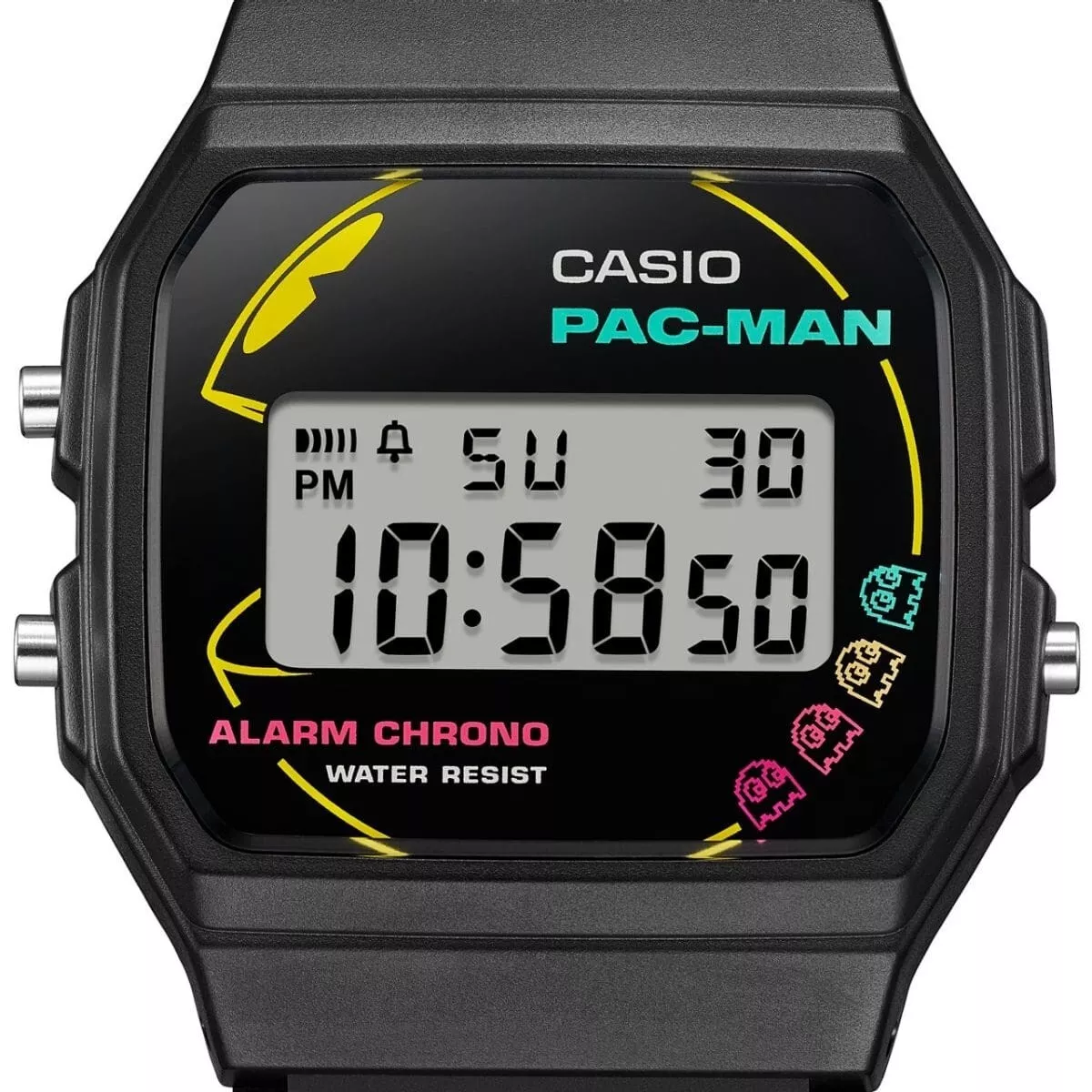 Casio PAC-MAN F-91WPC-1JR JDM 38.2 × 35.2 × 8.5 mm PAC-MAN 45th Anniversary JDM unisex watch (Japanese domestic market)