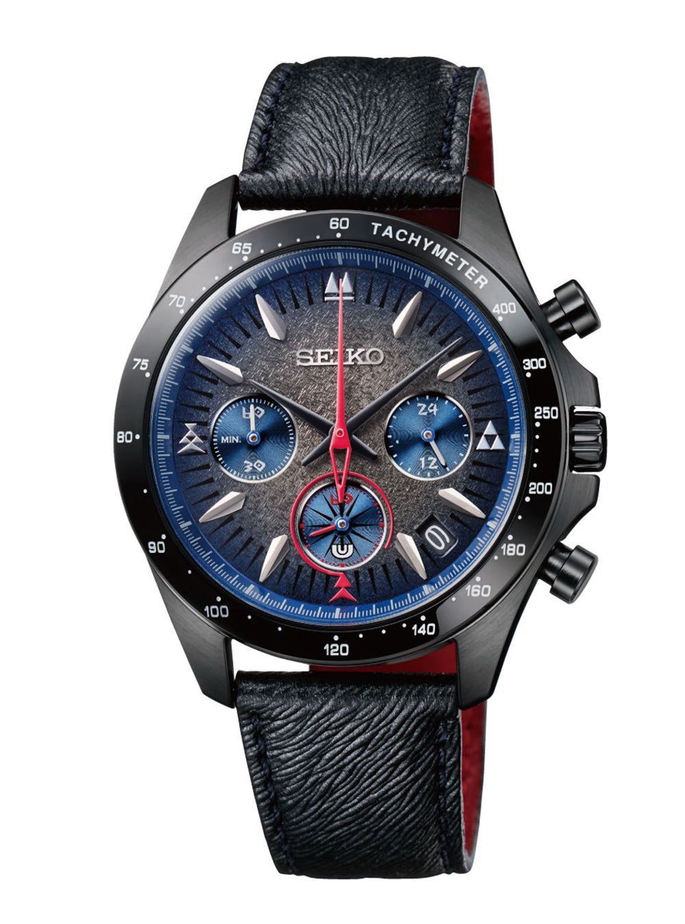 men&#39;s watch SEIKO × MONSTER HUNTER 20TH ANNIVERSARY Nargacuga COLLABORATION MODEL LIMITED EDITION MADE IN JAPAN JDM 39.8MM 100m WR leather strap Japan Domestic Market