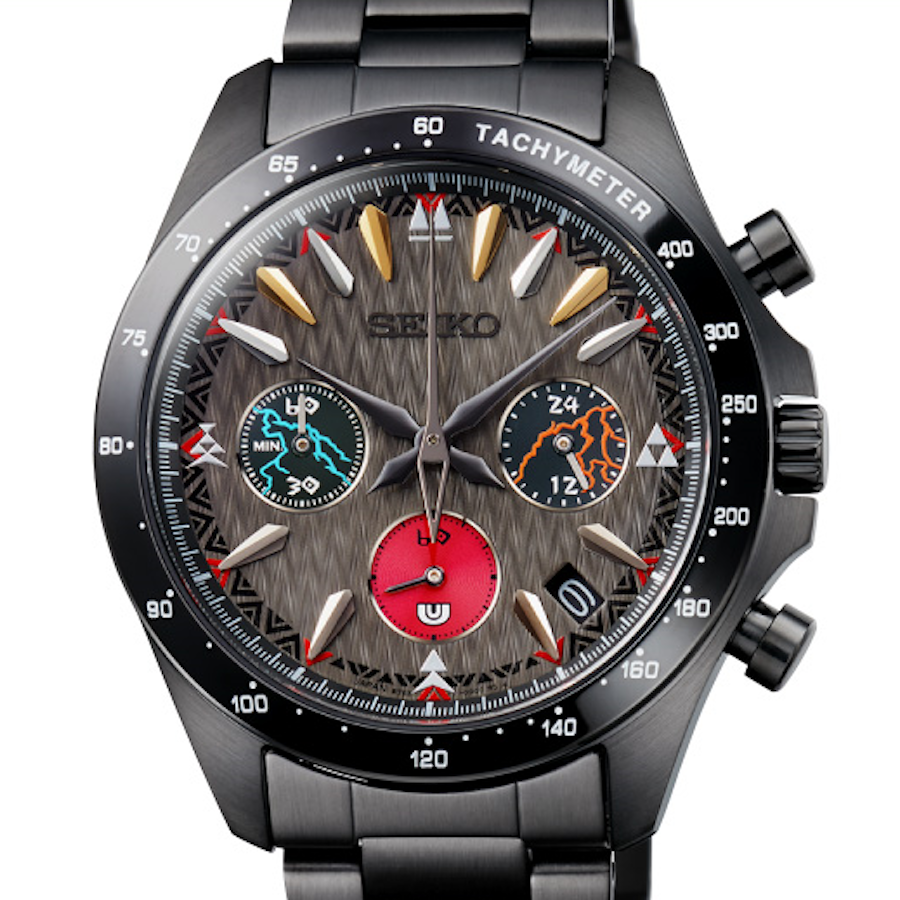men&#39;s watch SEIKO × MONSTER HUNTER 20TH ANNIVERSARY Alatreon COLLABORATION MODEL LIMITED EDITION MADE IN JAPAN JDM 39.8MM 100m WR steel strap Japan Domestic Market
