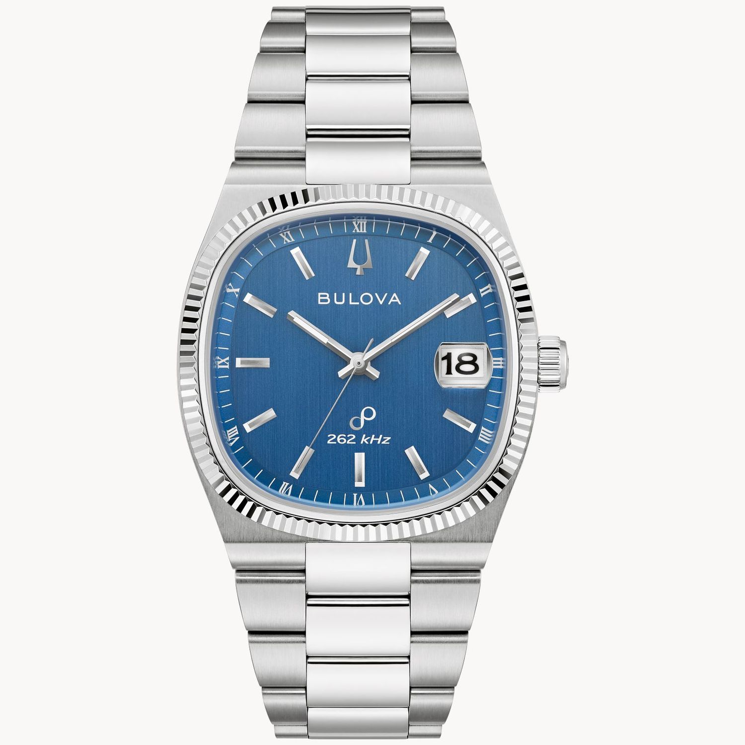 unisex watch Bulova Super Seville 96B440 HPQ Precisionist 37,5mm anti-reflective sapphire crystal steel strap