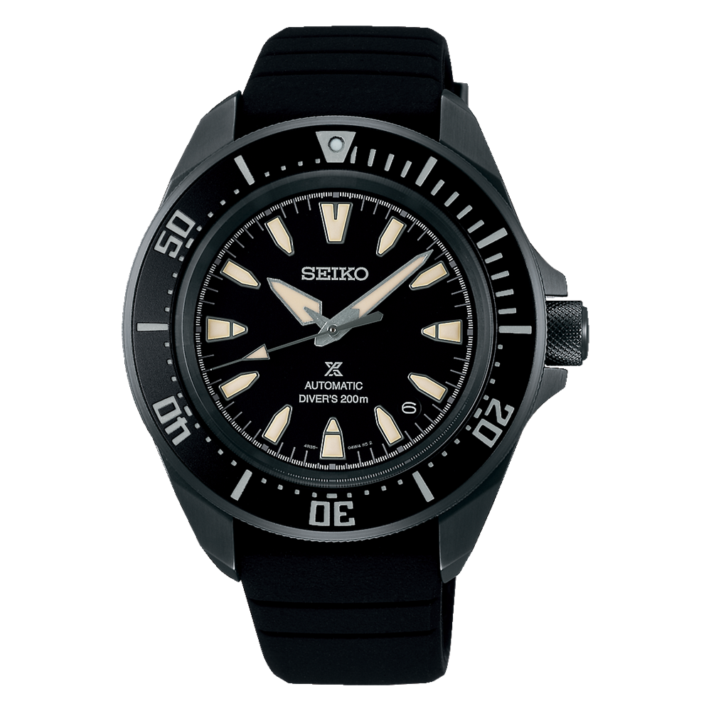 Seiko Prospex Samurai SRPL15K1 41.7mm 200m WR silicone strap men&#39;s automatic diving watch