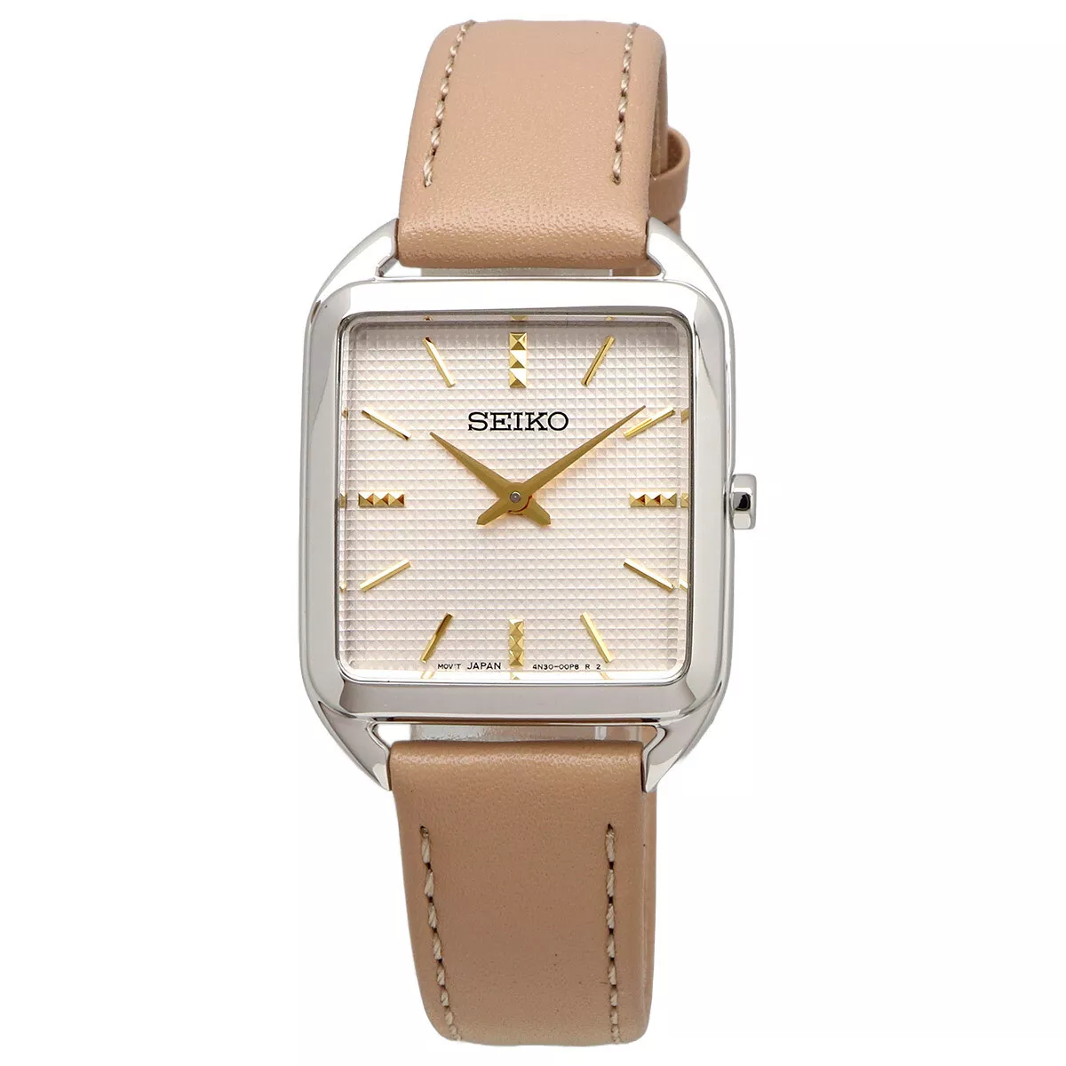 women&#39;s quartz watch Seiko Classic SWR089P1 26mm50m WR leather band