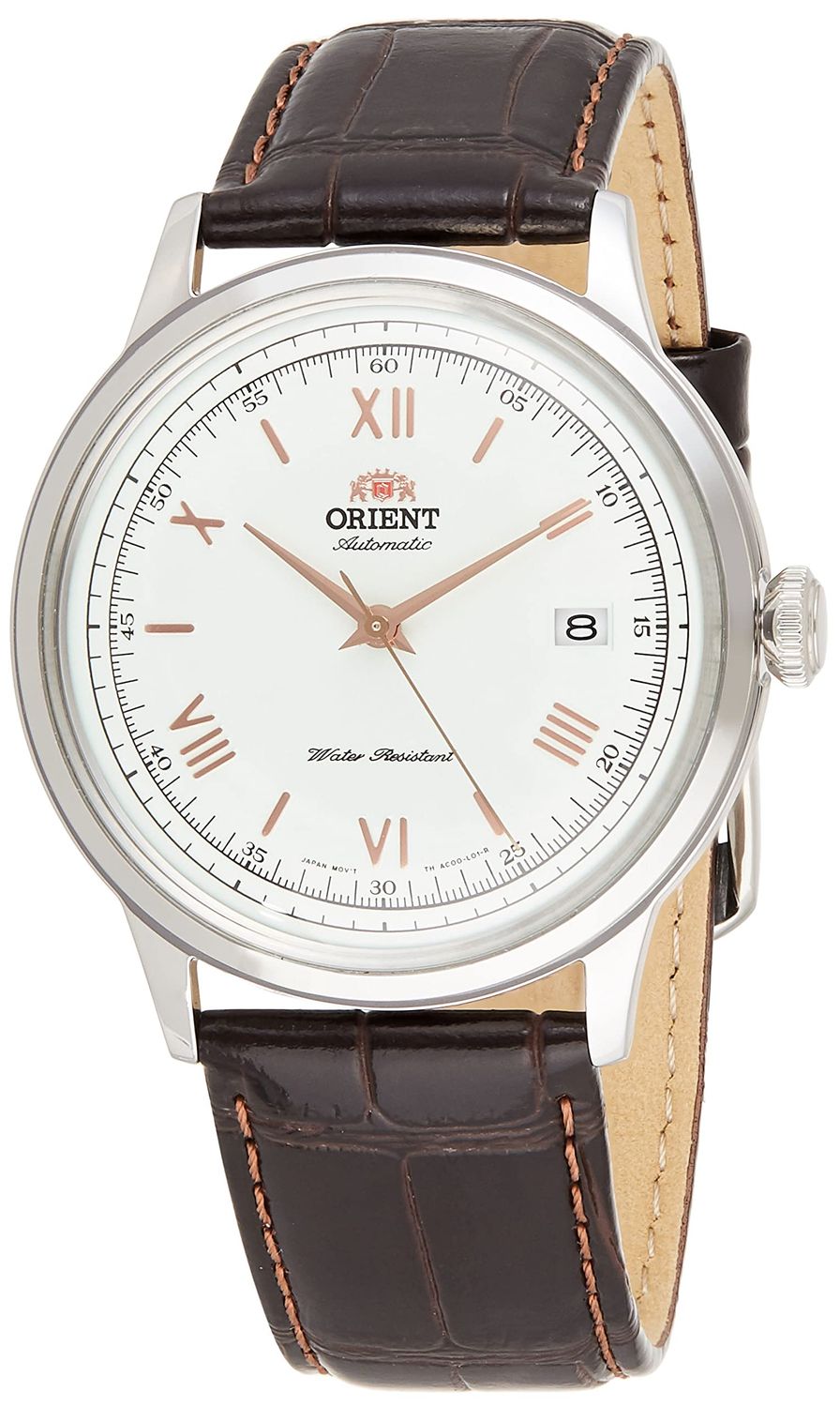 automatic watch men&#39;s Orient Bambino TAC00008W 40.5 mm F6724 30m WR leather strap (hand winding allowed)