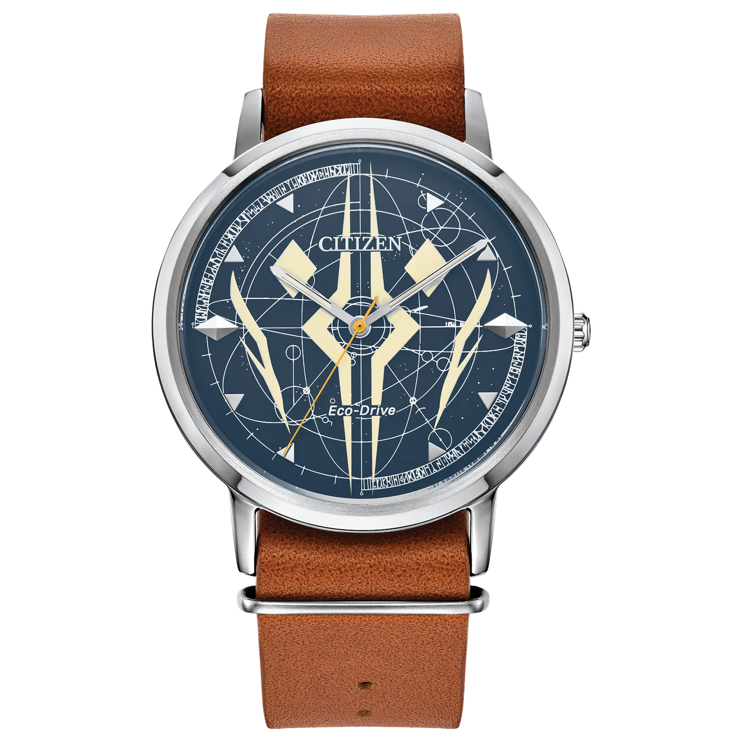 Citizen Eco-Drive Ahsoka Tano Star Wars men&#39;s watch BJ6508-02W 40.5mm 50m WR leather strap Eco-Drive movement (solar- or light-powered)