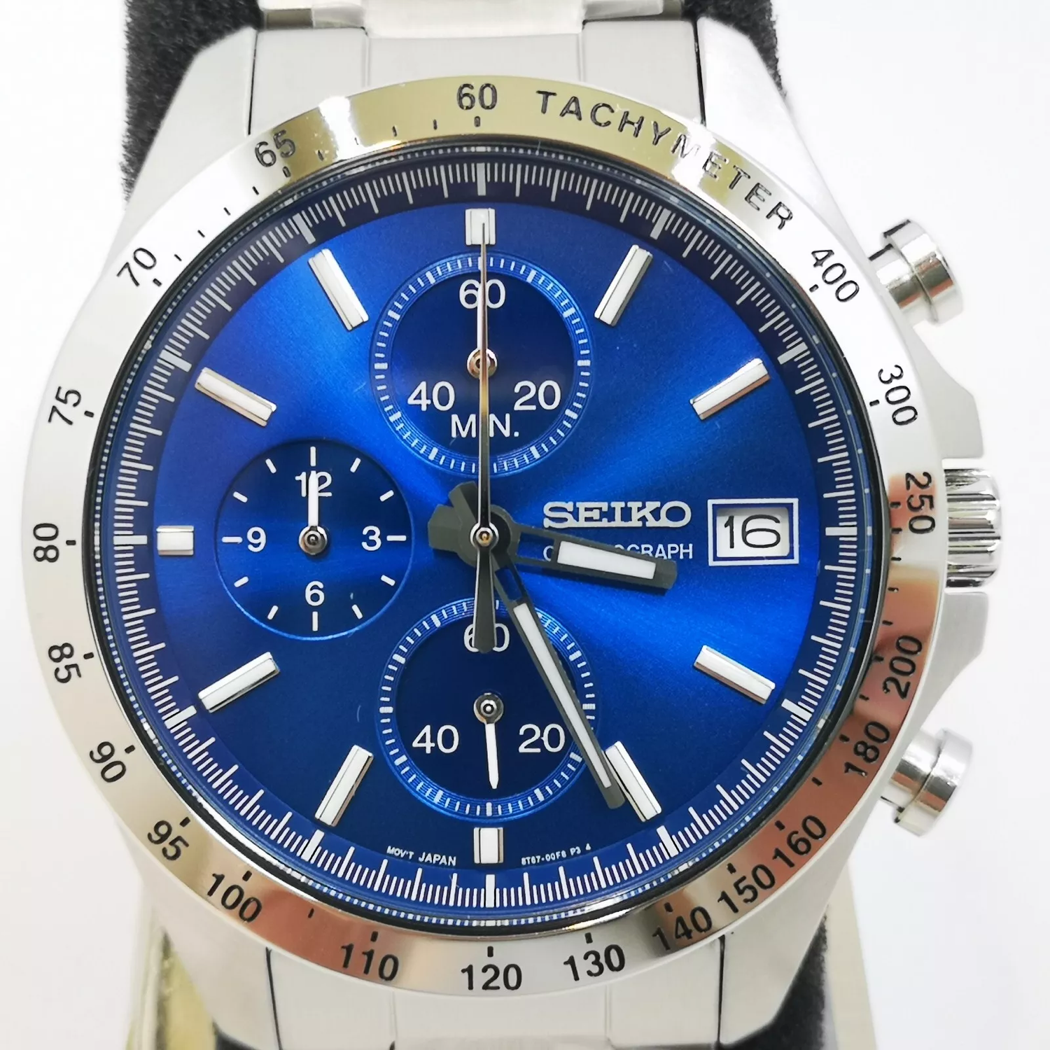 Seiko Spirit SBTR023 JDM 39.8mm 100m WR chronograph watch for men,steel bracelet