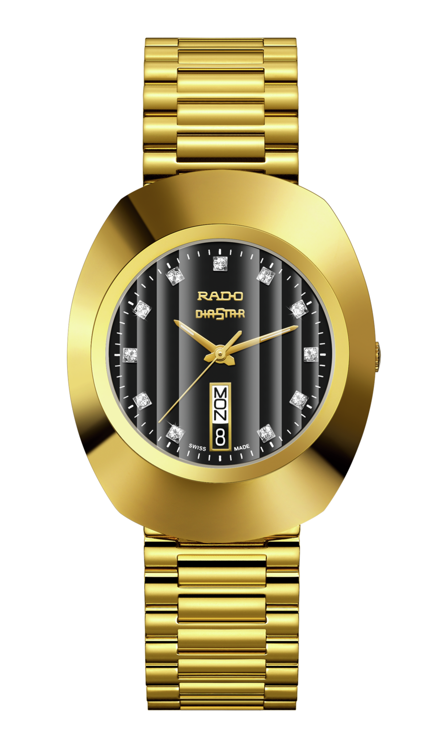 men&#39;s watch Rado The Original R12304313 35.1 mm, Quartz, 103 g Sapphire crystal