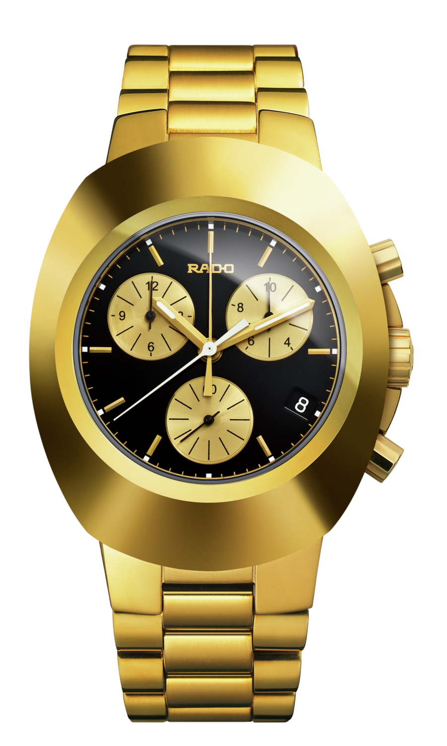 men&#39;s watch Rado New Original Chronograph R12949153 38.5 mm, Quartz, 183 g 10 bar (100 m) Sapphire crystal