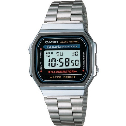 Reloj clasico retro collection CASIO A168WA-1YES multifuncional