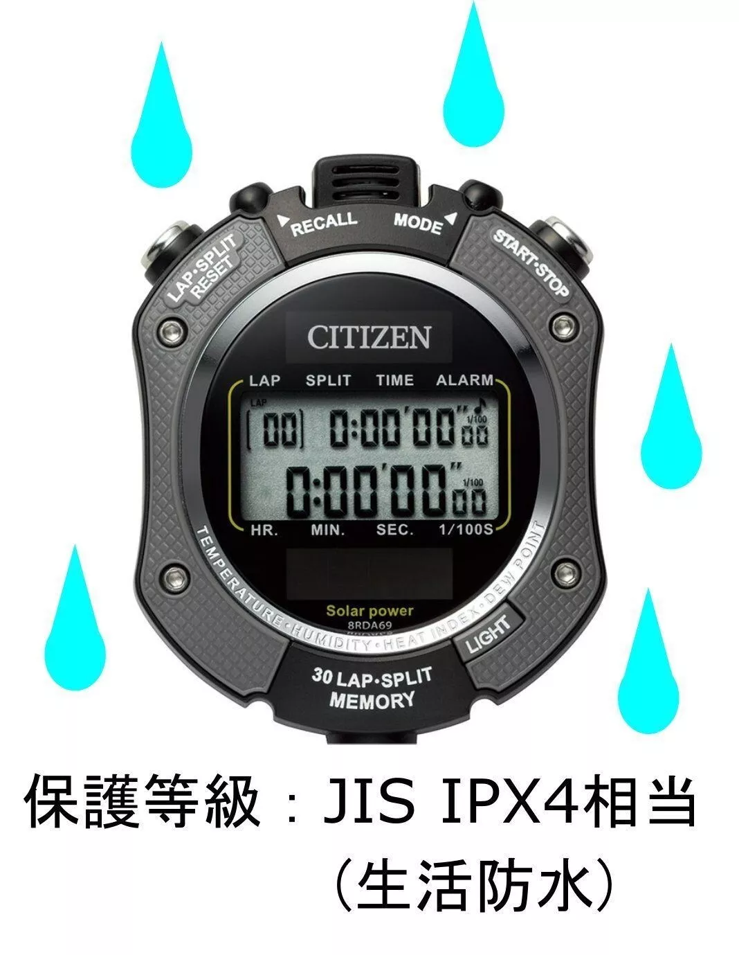 CITIZEN PROFESSIONAL RYTHM STOPWATCH (1/100 SECONDS) 8RDA69-008
