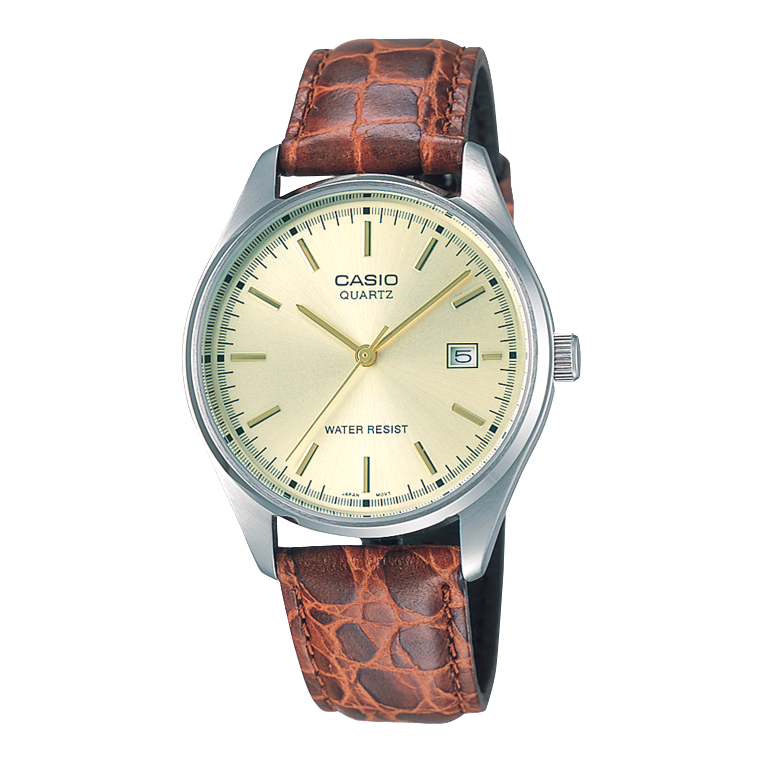 Casio MTP-1175E-9AJH JDM men&#39;s watch 42.5 x 36 x 8.7 mm leather strap JDM (Japanese domestic market)