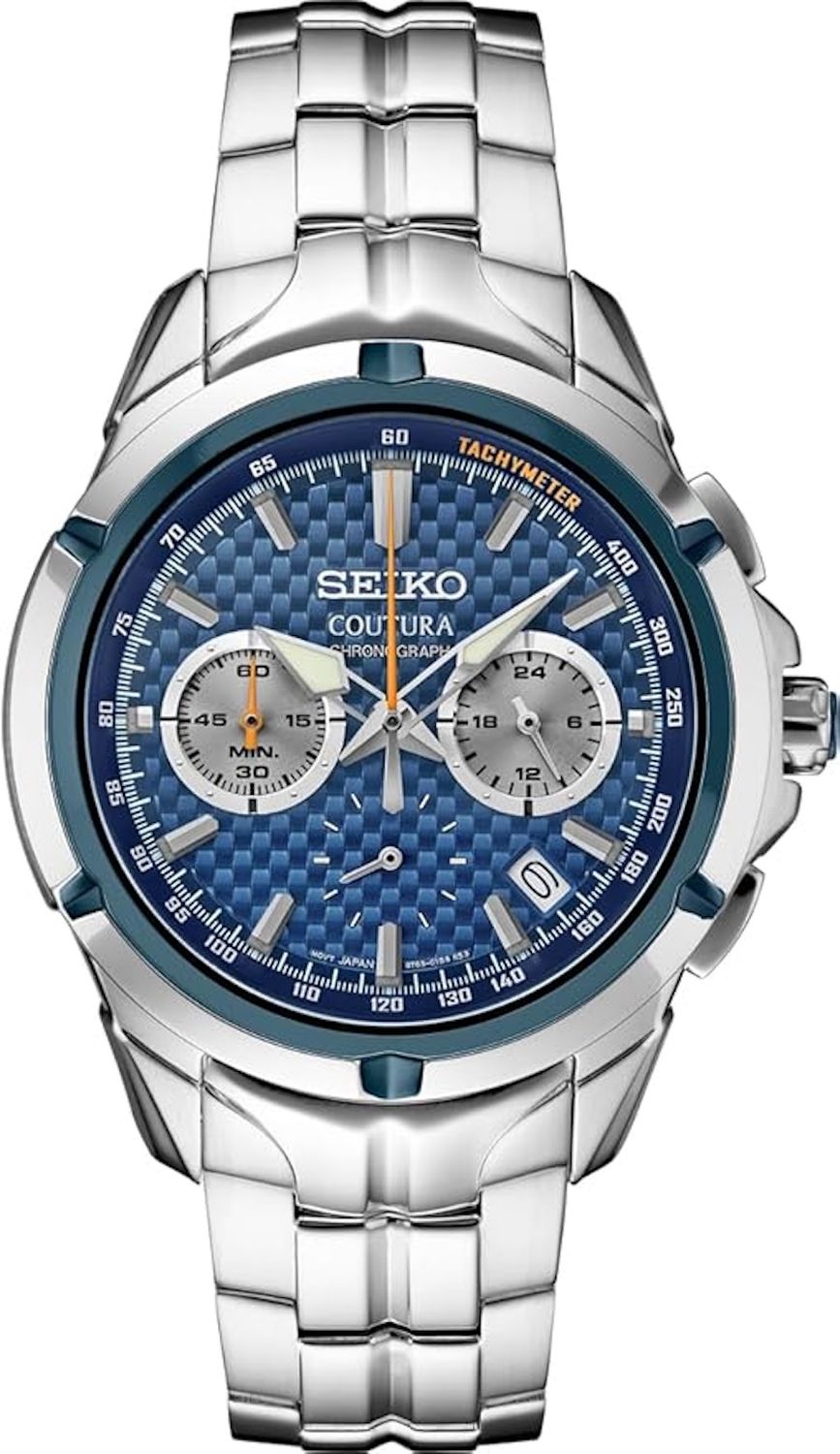 watch men Seiko Coutura SSB431 42mm 100m WR sapphire crystal steel strap