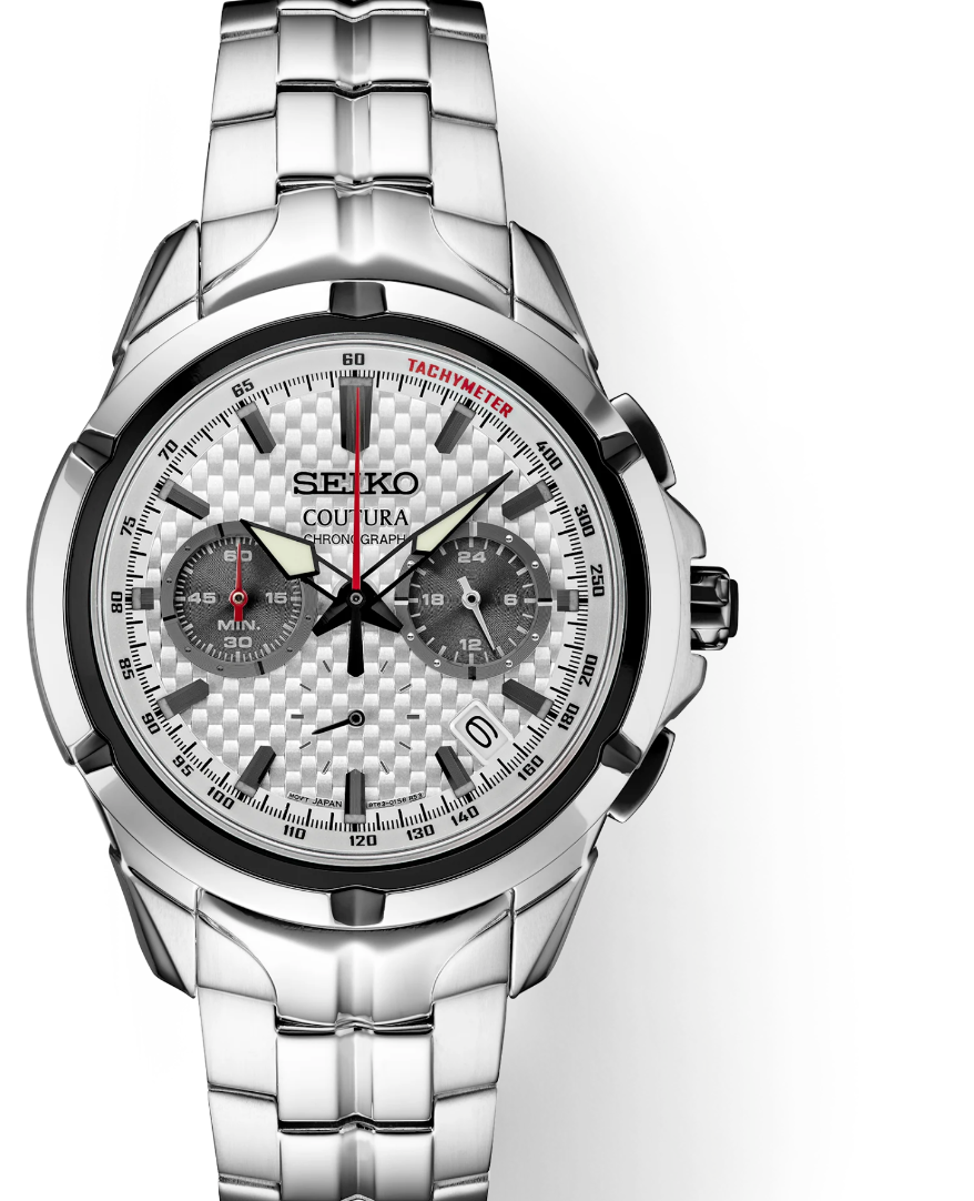 watch men Seiko Coutura SSB433 42mm 100m WR sapphire crystal steel strap