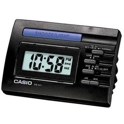 Reloj despertador Casio dq-541-1r luz LED Alarma Sonora · ALARMA CON SONIDO DE ZUMBADOR FUNCION SNOOZE
