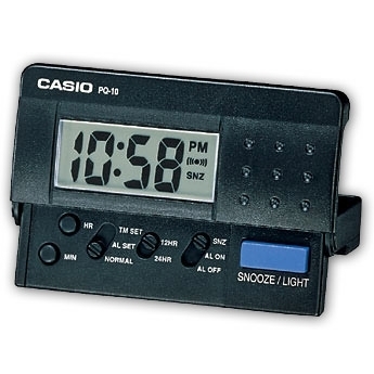 Reloj despertador Casio digital PQ-10-1ER con luz