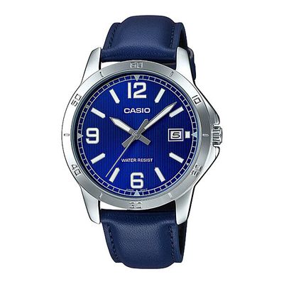 Reloj analogico Casio MTP-V004L-2b correa piel azul