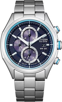 Citizen Drive Ecodrive CA0430-54M 41mm blue dial Racing men’s watch 100m water resist stainless steel bracelet Ecodrive movement (solar or light powered)