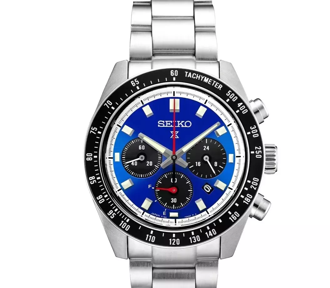 men&#39;s solar chronograph watch Seiko Prospex Speedtimer “SEITONA” Solar Chronograph SSC931 41.4mm sapphire crystal 100M WR steel strap
