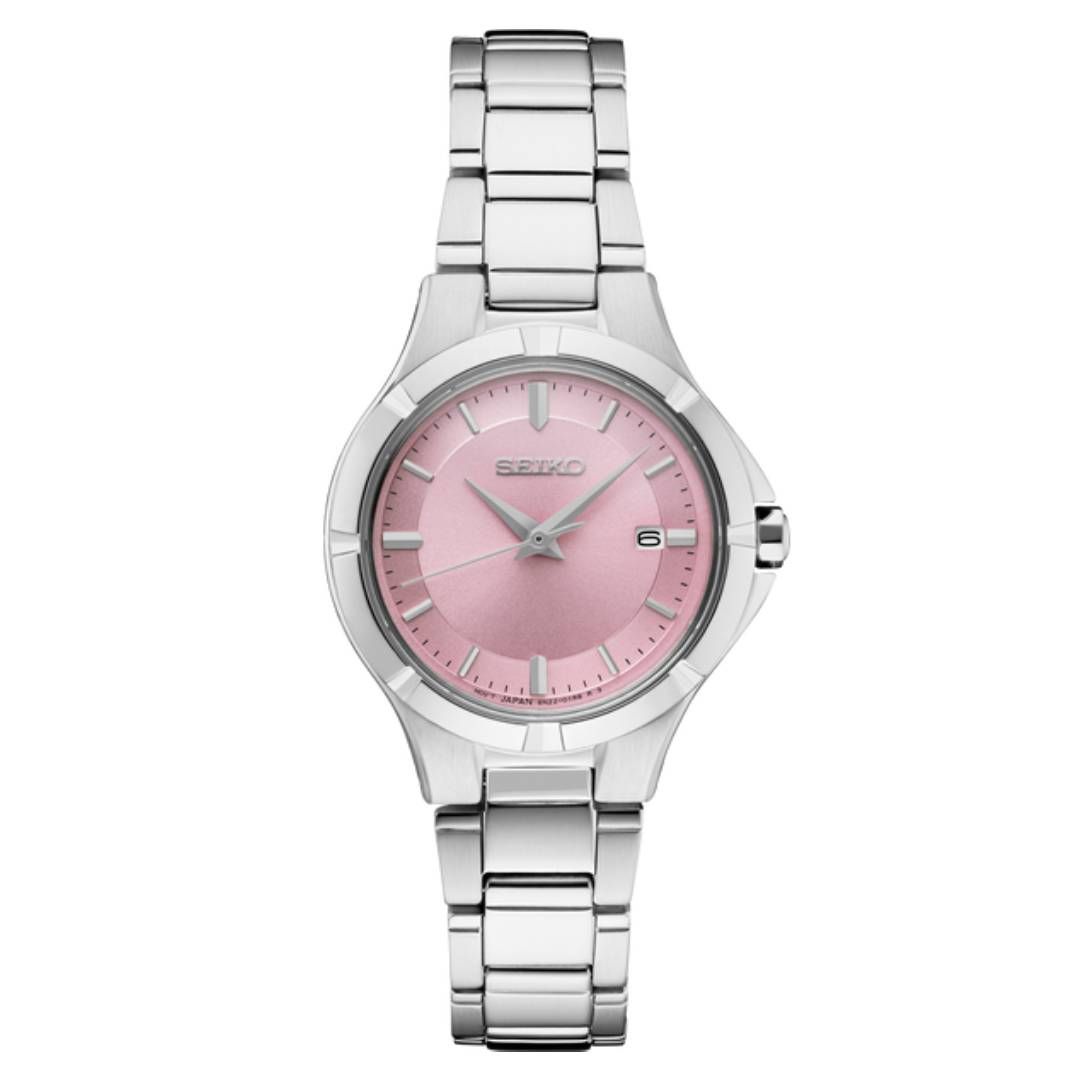 watch woman quartz Seiko Classic SUR413 27.4mm 100m WR steel strap