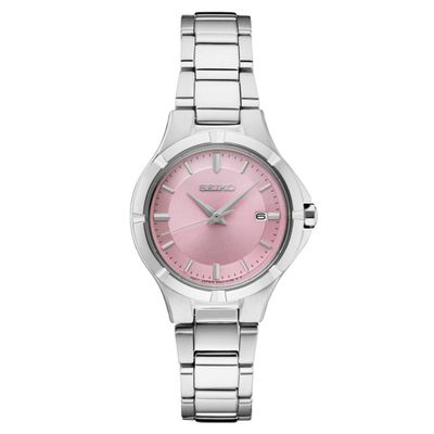 watch woman quartz Seiko Classic SUR413 27.4mm 100m WR steel strap