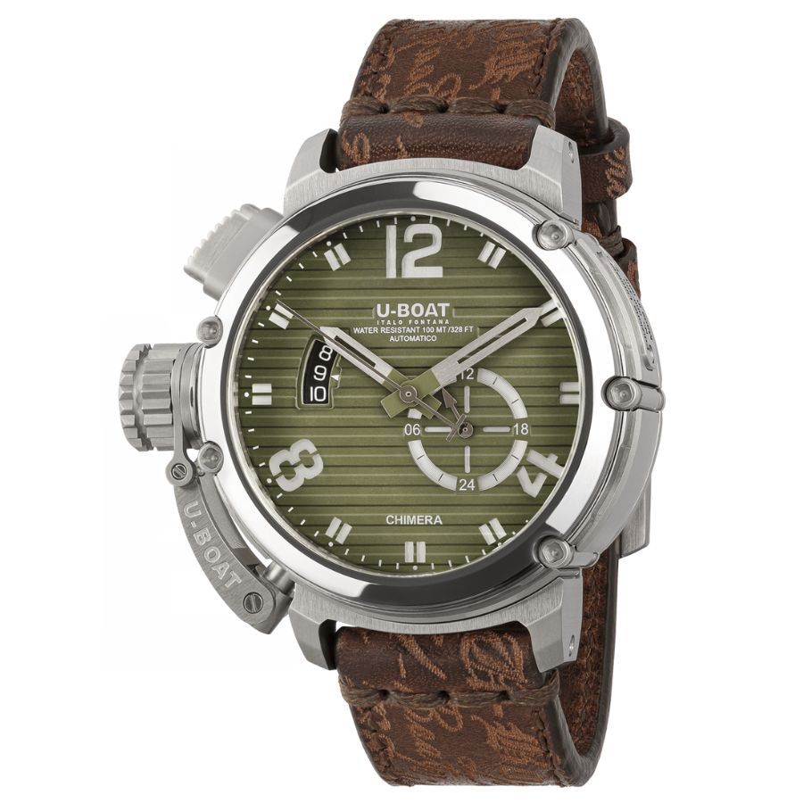 U-Boat Chimera 46mm SS green Automatic Mens Watch 9604