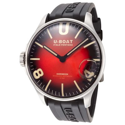 U-boat Darm 44MM Carol Red Rubber Strap 8701/B