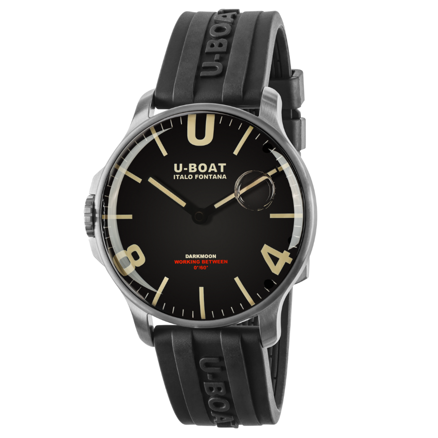 U-boat Darkmoon 44MM Black SS 8463/B