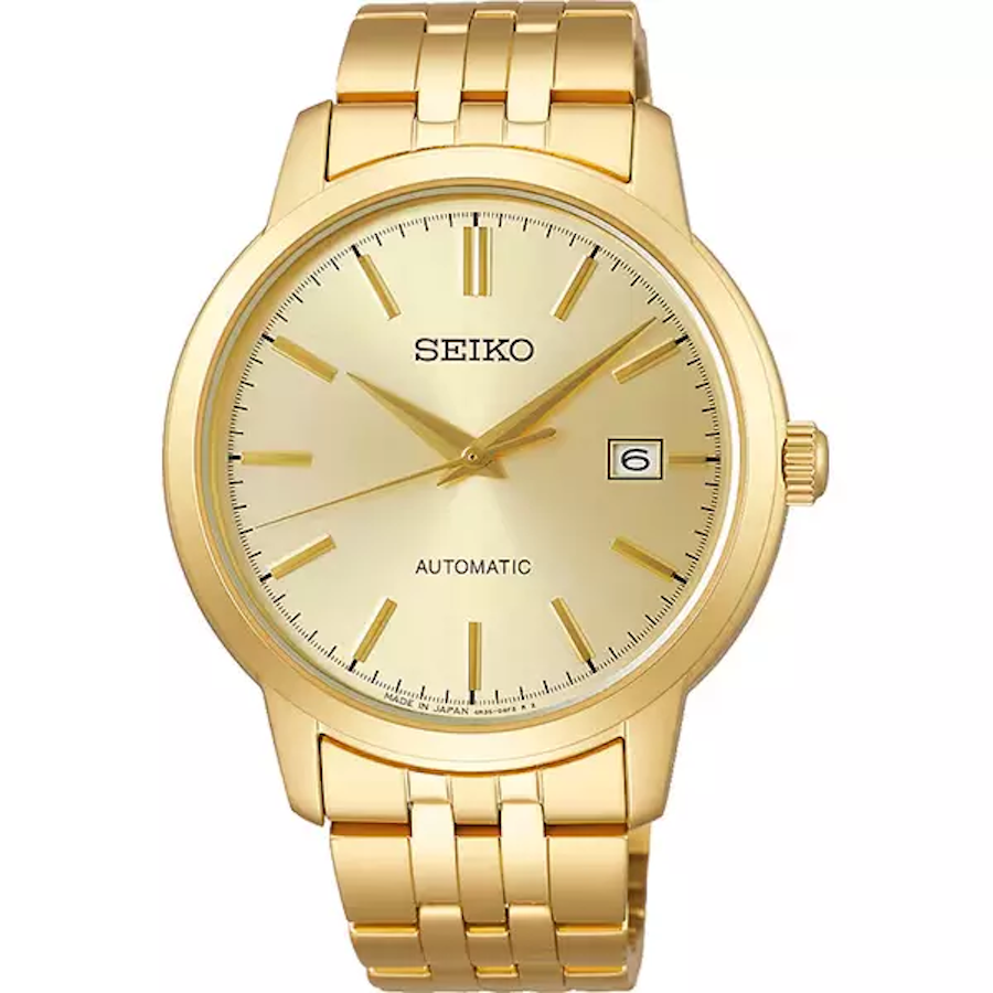 automatic watch men Seiko Selection SCVE062 JDM 41.2mm 100m WR Made in Japan JDM (Japanese domestic market) steel strap