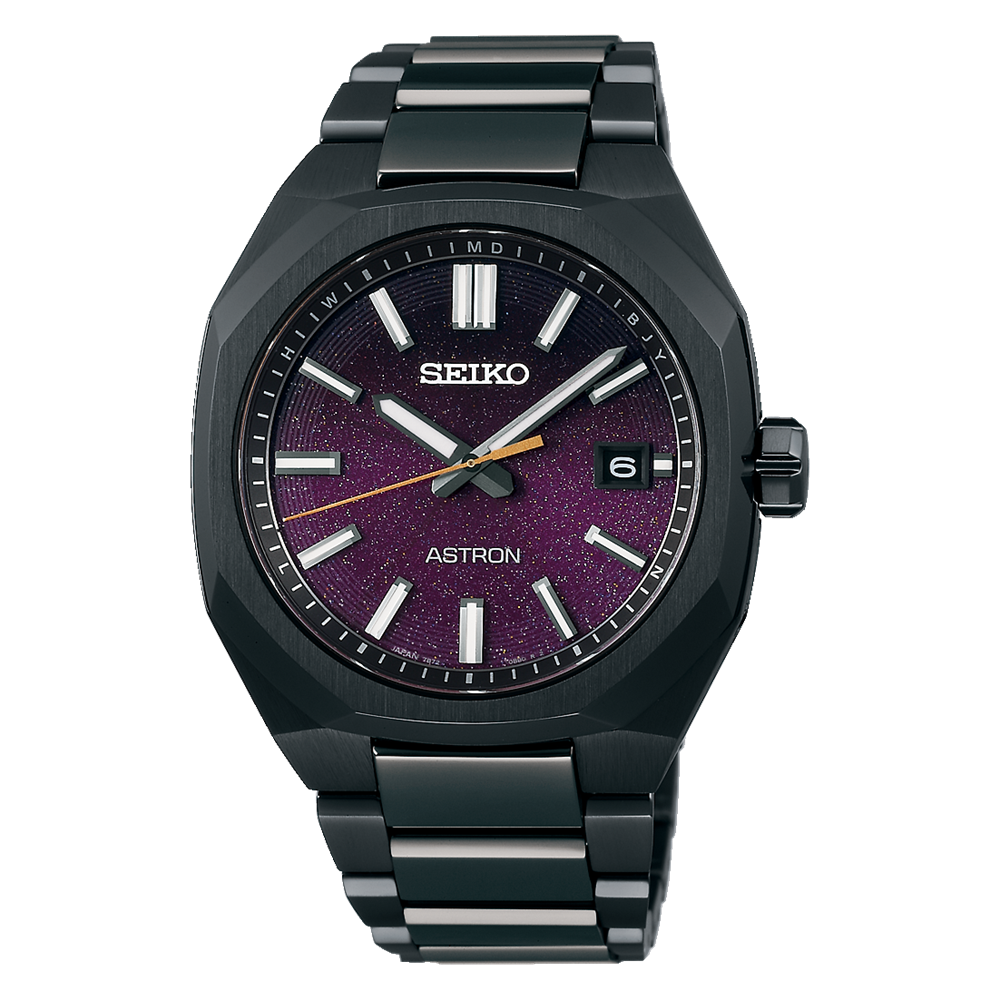 men's titanium solar watch Seiko Astron Nexter SBXY091 JDM “Starry Sky” Limited Edition 39.6 mm sapphire crystal titanium case and strap Made in Japan JDM (Japanese domestic market)