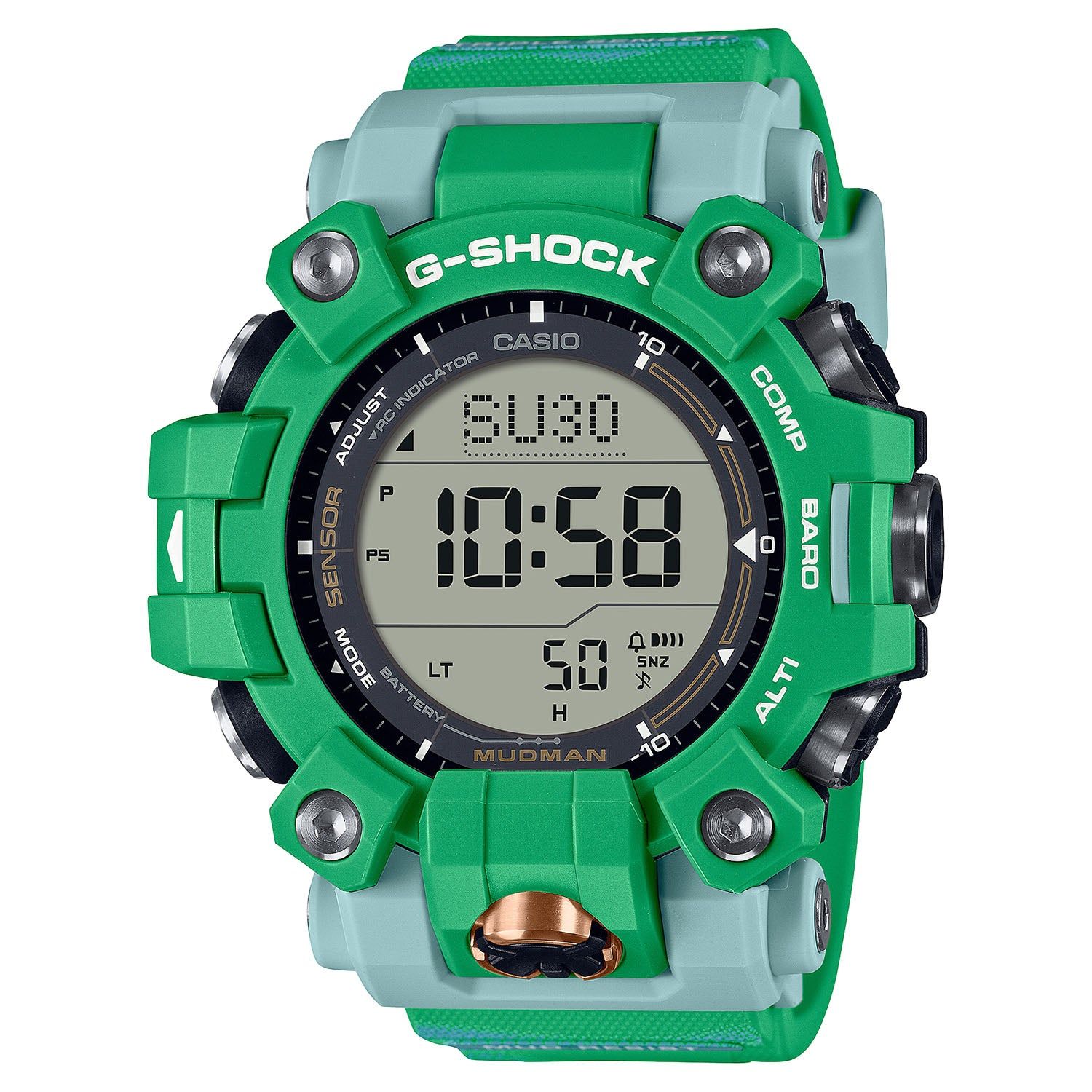 Casio G-Shock Master Of G Mudman “EARTHWATCH” GW-9500KJ-3JR JDM 52.7MM 200m WR sports watch for men compass barometer thermometer altimeter JDM (Japanese domestic market)