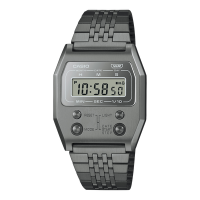 Casio Vintage Premium A1100GGV-8J JDM digital watch 40 × 35 × 9.1 mm steel with ion plating Japan Domestic Market